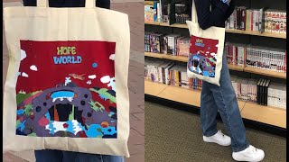 paint with me! Hope World tote bag