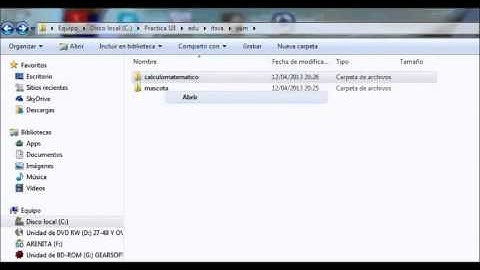 Creacion de paquetes y librerías  JCreator