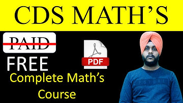 CDS MATHS : Free CDS Math Course | Balwinder Singh | BALWINDERLIVE