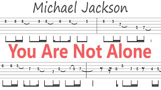 Michael Jackson - You Are Not Alone / Guitar Solo Tab+BackingTrack