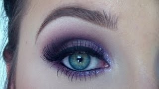 Maquiagem  Purple eye makeup, Makeup, Eye makeup