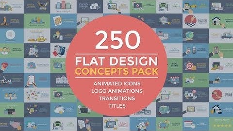 Flat Design Concepts Pack - After Effects Template
