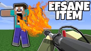 BEDWARS&#39;TA ATEŞ PÜSKÜRTME MAKİNESİ (efsane) - Minecraft