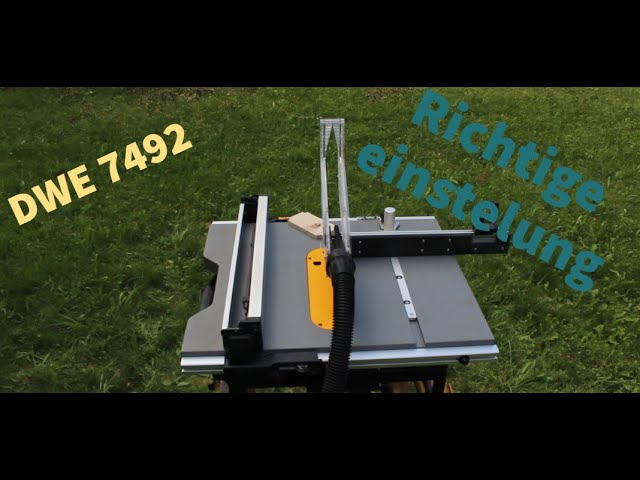 DIY Absaugung DeWALT 7492, Doppelabsaugung Tischkreissäge, TKS