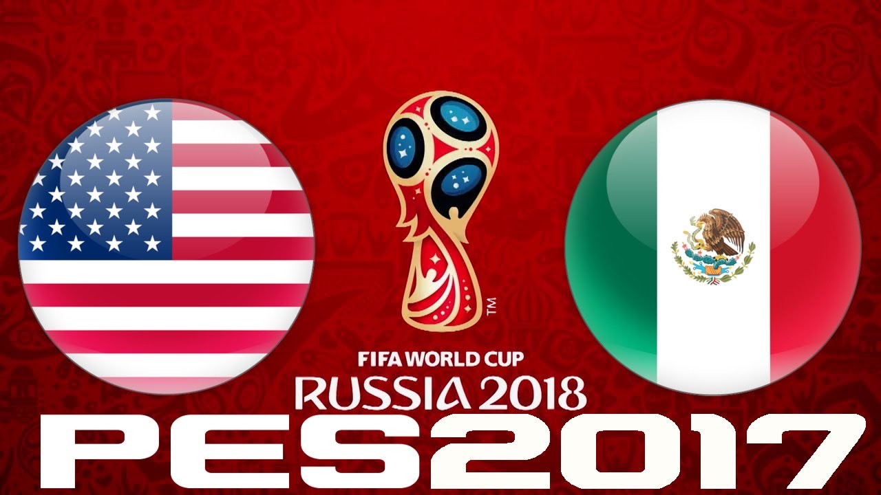 2018 WORLD CUP QUALIFIERS - USA v MEXICO - PES 2017 - YouTube
