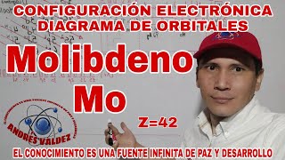 Z=42 MOLIBDENO CONFIGURACIÓN ELECTRÓNICA Y DIAGRAMA DE ORBITALES - YouTube