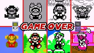 All Mario Game Boy & Game Boy Color GAME OVER Screens