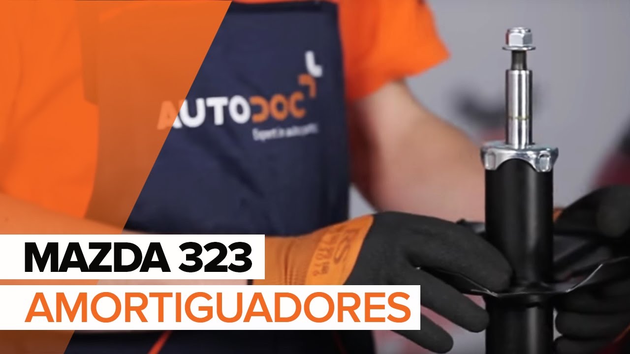 Cómo cambiar copelas del amortiguador, amortiguadores delanteros en MAZDA 323 INSTRUCCIÓN | AUTODOC YouTube
