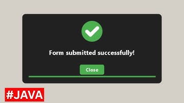 Java - Create Success Dialog With Animation In Java Netbeans [ Java Success Message Box 1 ]