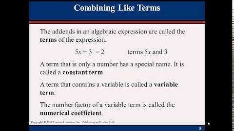 Introduction to Variables: MAT 032 Chap 8.1 Notes Video