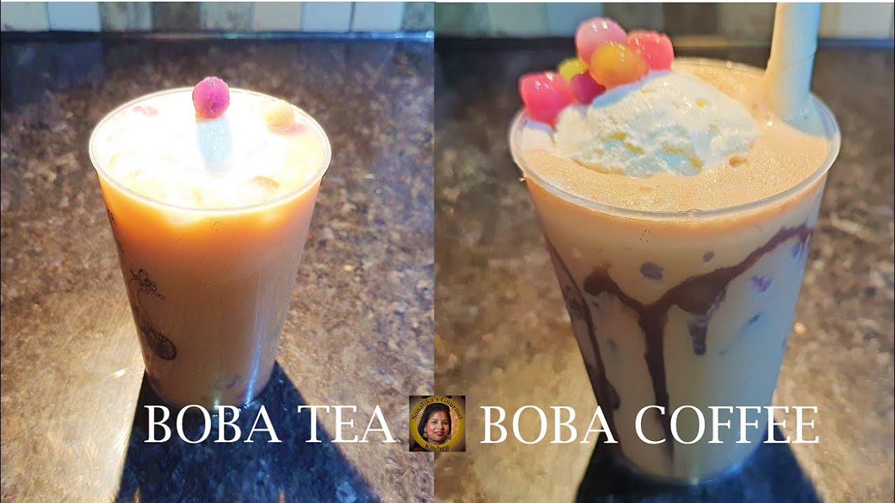 Boba tea coffee| Boba tea recipe at home| Bubble tea coffee recipe