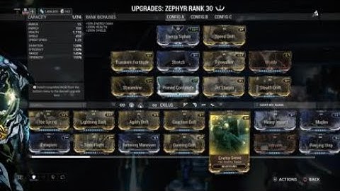 Warframe Zephyr Turbulence Build