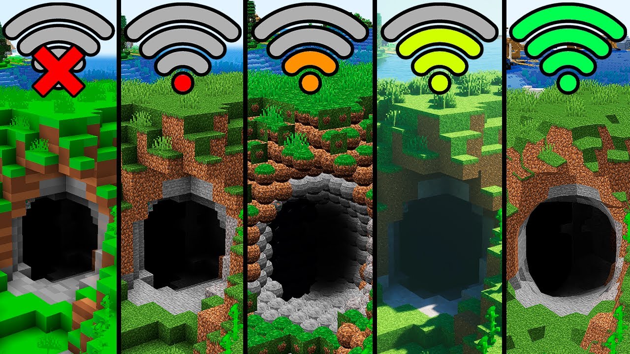 Minecraft Wi Fi Router Cave With Different Wi-Fi in Minecraft - YouTube