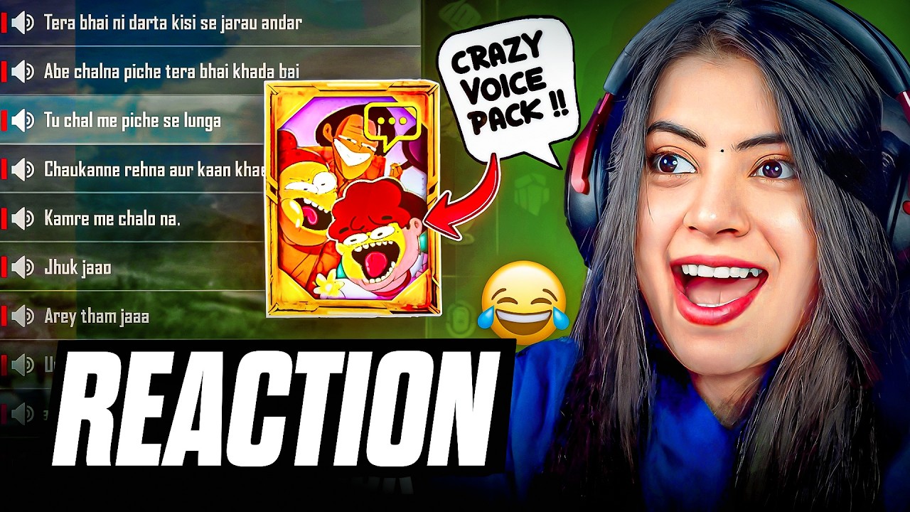 😂 BGMI Funny Reaction on New Voice pack of @NOTYOURTYPE | Bgmi Voice ...