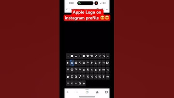 How to show Apple logo  on Instagram Profile 😍🔥🔥 #iphone #iphone14promax #applelogo #instagram