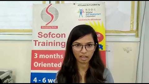 Industrial Automation Course - Tanuja Trained & Placed by Sofcon Pune