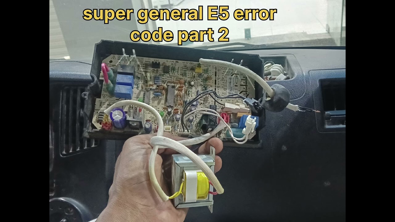 Super General AC E5 Error Repair & PCB Replacement 🛠️