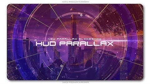 HUD Parallax Slideshow (After Effects template)