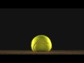 The beauty of slow motion  tennis ball bounce