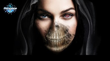 Photoshop Tutorial  Skull Face |