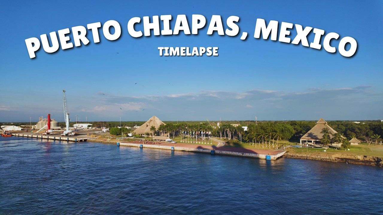 Timelapse - Leaving Puerto Chiapas, Mexico - Island Princess