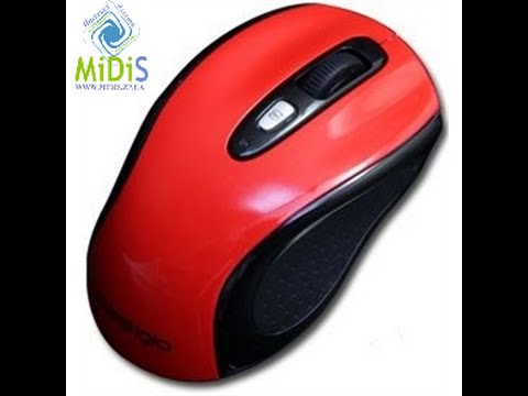 Распаковка: Мышь Prestigio PJ-MSL2BR Bluetooth Red-Black USB