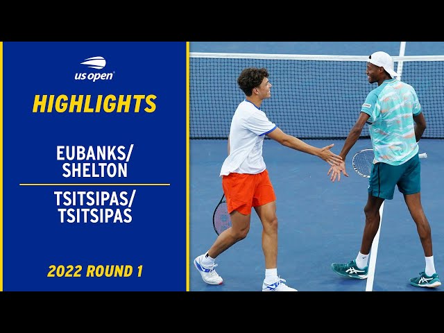 Eubanks/Shelton vs. Tsitsipas/Tsitsipas Highlights | 2022 US Open ...