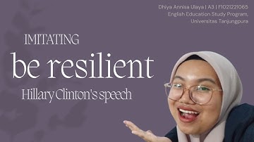Be resilient | Hillary Clinton