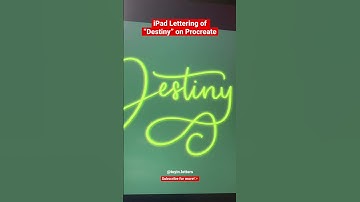 Ipad #lettering #name “Destiny” on #procreate ✨#shorts #handwriting #satisfying #digitalart