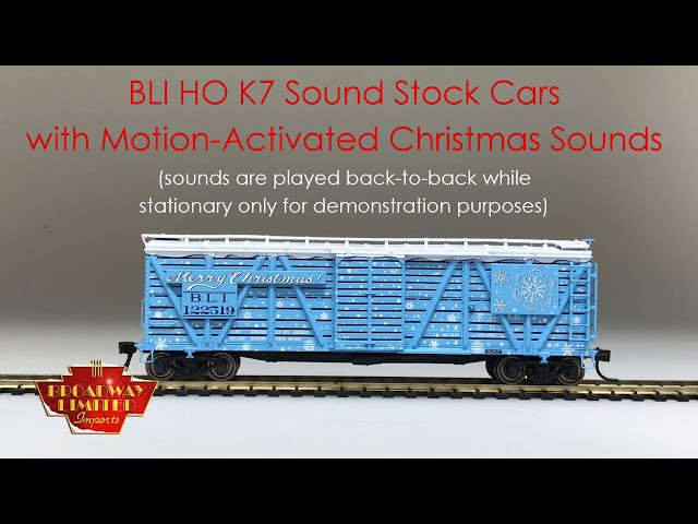 Demo: BLI HO K7 Stock Car with Motion Activated Christmas Sounds