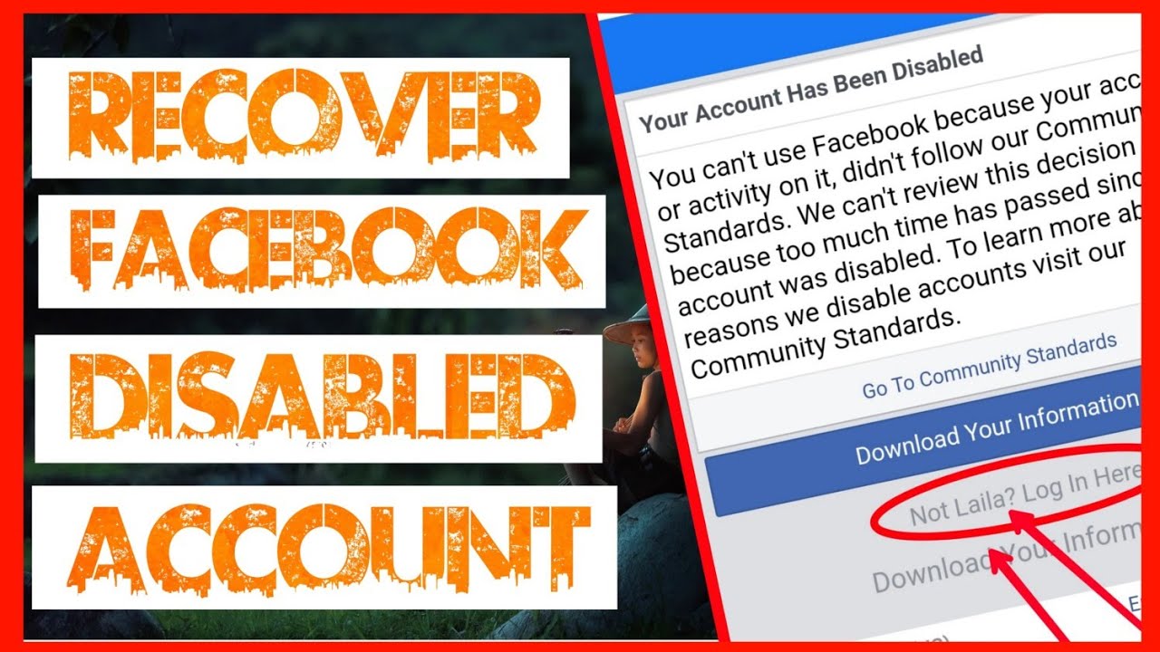 How To Recover Facebook Disabled Account Open Disabled Facebook