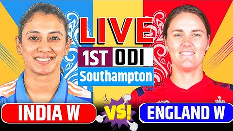 🔴Live - India woman vs England woman 1st ODI Match Live score & Commentary | Cricket live Today