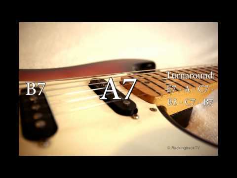 Blues Shuffle Guitar Backing Track in E