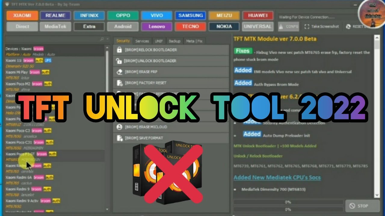 TFT Unlock Tool. MTK Unlock Tool. Unlock Tool 2022. Samfw_FRP_Tool_v2.7.1 a10. Tft tool