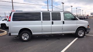 2019 GMC Savana 3500 LS Quicksilver Metallic Vortec 6.0L V8 SFI Flex Fuel Extended 15 Passenger Van