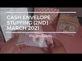 Cash Envelope Stuffing | March 2021 | Paycheck #2 | Entrepreneur | MARCH MADNESS SAVINGS CHALLENGE