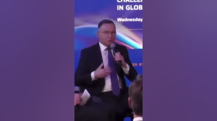 Andrzej Duda i jego angielski na szczycie w Davos
