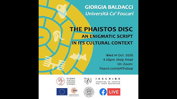SCRIBO - The Phaistos Disc. An Enigmatic Script in its Cultural Context - Giorgia Baldacci