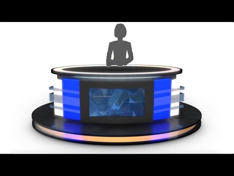 TV Studio News Desk 12, an Architecture 3D Model by akerStudio (Thumbnail 3 of 28)