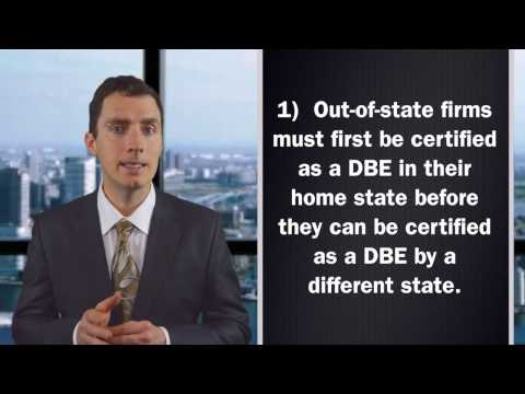 dbe certification application, dbe certification, dbe certification advantages