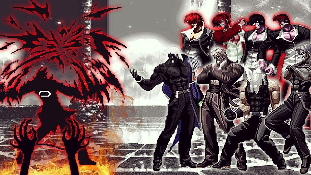 [KOF Mugen] Boss Orochi Iori Vs Ultimate Rugal Team - YouTube