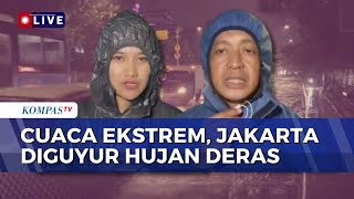 Hujan Deras Guyur Jakarta Picu Banjir, Begini Situasi di Senayan dan Pulogadung | KOMPAS MALAM