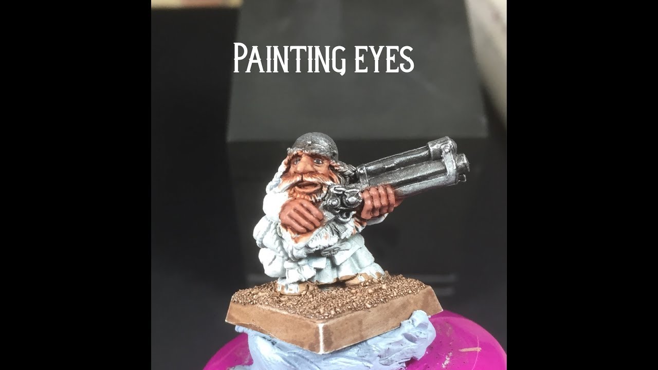 How to paint eyes on a miniature YouTube