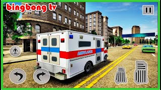 Ambulance Robot Car Transform Game 2023 - Rescue City Ambulance Driver | Game Android #230724 screenshot 4