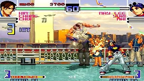 Kof2002 fight HANSOU, YASHIRO, CHRIS VS SHERMIN, CHRIS, YASHIRO