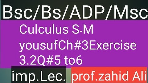 3.2Q#5,6|Maclaurin series ||bsc math||bsc culculus maclaurin series ||Bsc maths||math lectures ||