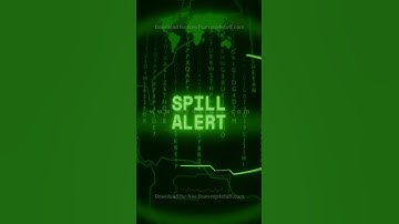 SPILL ALERT   Retro CRT green screen glitch text animation