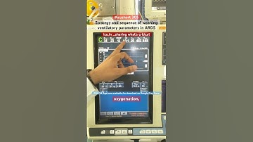 #icushort 305: Strategy and sequence of weaning ventilatory parameters in ARDS #esbicm