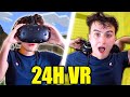 Je reste 24h en vr dormir dans minecraft vr