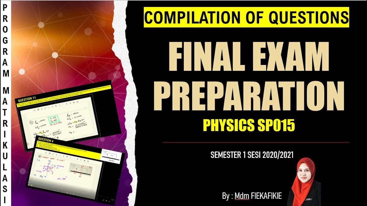 Set 1 Soalan Latihan Fizik Matriculation Physics Final Exam Sem 1 Program Matrikulasi Youtube